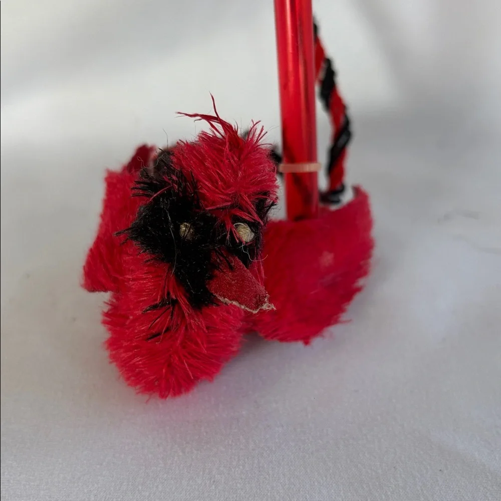 Pre - Loved Set Of Red and Black Catnip Teaser Wand Toy & Cat Black Leash